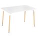Beliani Mesa de comedor NEWBERRY Beliani Mesa de comedor NEWBERRY Blanco