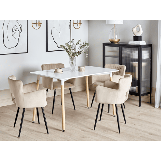 Mesa de jantar NEWBERRY Branco 120 cm 80 cm