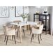 Beliani Mesa de comedor NEWBERRY Beliani Mesa de comedor NEWBERRY Blanco