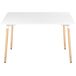 Beliani Mesa de comedor NEWBERRY Beliani Mesa de comedor NEWBERRY Blanco