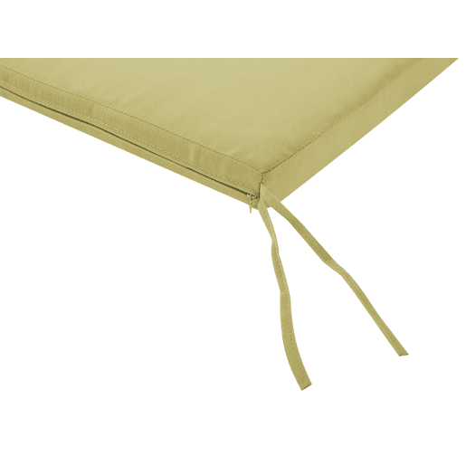 Conjunto de 4 cadeiras de jardim com almofadas ANCONA Metal Branco creme
