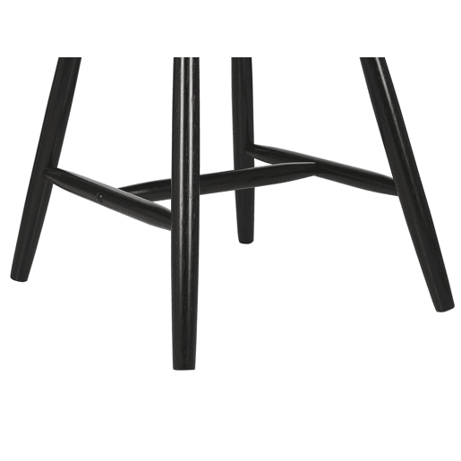 Conjunto de 2 cadeiras de jantar BURGES Madeira Preto