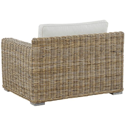 Poltrona de jardim ARDEA Rattan Castanho claro