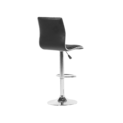 Conjunto de 2 bancos de bar LUCERNE Pele sintética Preto