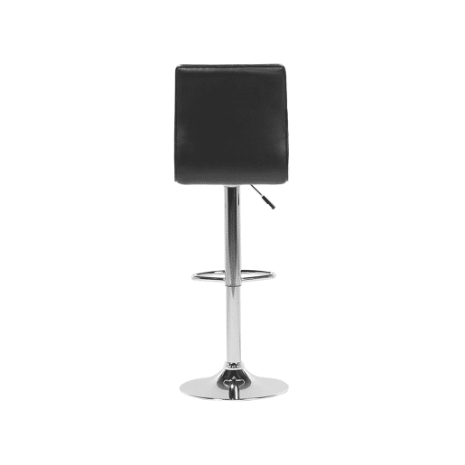Conjunto de 2 bancos de bar LUCERNE Pele sintética Preto