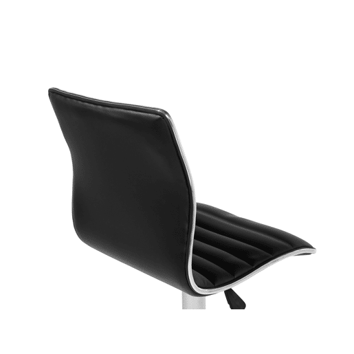 Conjunto de 2 bancos de bar LUCERNE Pele sintética Preto