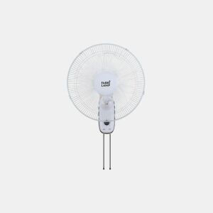 Ventoinha de parede metálica cor branca série cudo 43cm