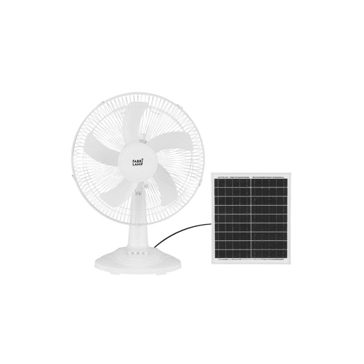 ventilador de mesa metálico cor branca ventilador série abanico 43cm