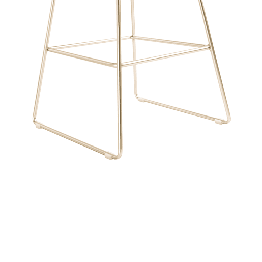 Conjunto de 2 bancos de bar PRESTON Metal Dourado