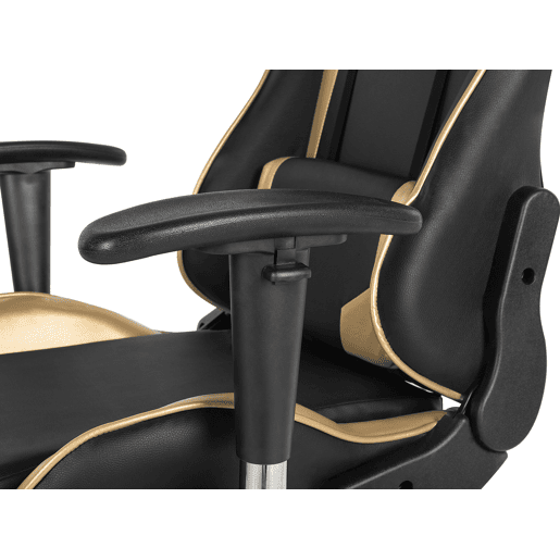 Cadeira gaming KNIGHT Pele sintética Dourado Cadeira gaming KNIGHT Pele sintética Dourado