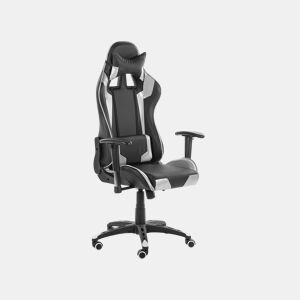 Cadeira gaming KNIGHT Pele sintética Prateado
