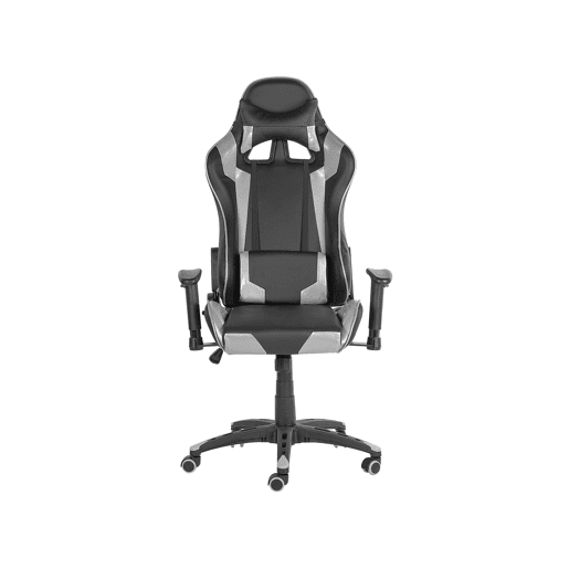 Cadeira gaming KNIGHT Pele sintética Prateado