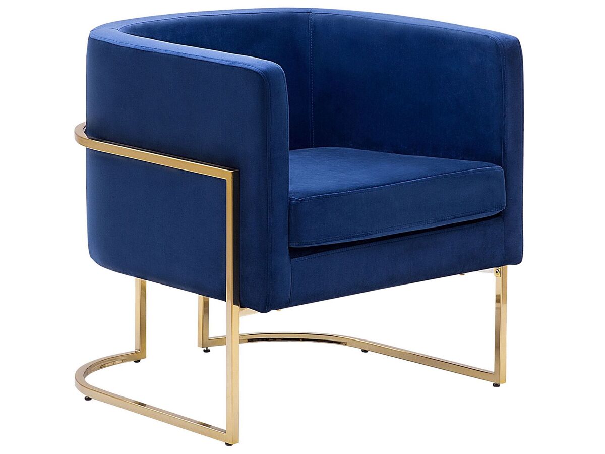 Beliani Sillón SIRKKA Azul
