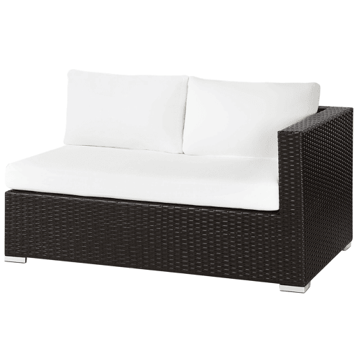 Conjunto de jardim com mesa 8 lugares XXL à direita Castanho escuro
