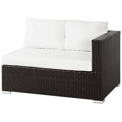 Conjunto de jardim com mesa 8 lugares XXL à direita Castanho escuro