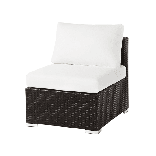 Conjunto de jardim com mesa 8 lugares XXL à direita Castanho escuro