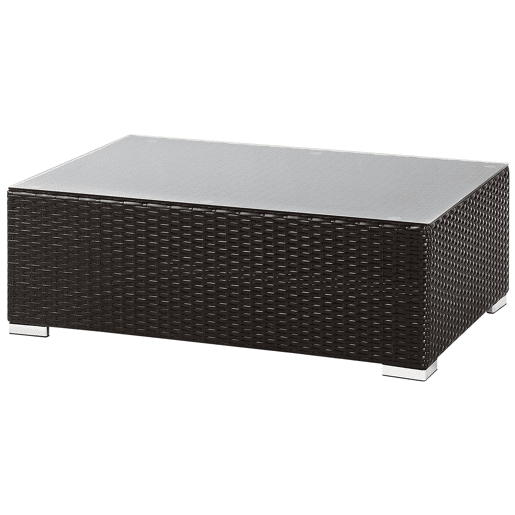 Conjunto de jardim com mesa 8 lugares XXL à direita Castanho escuro