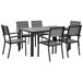 Beliani Conjunto de comedor COMO Beliani Conjunto de comedor COMO Gris