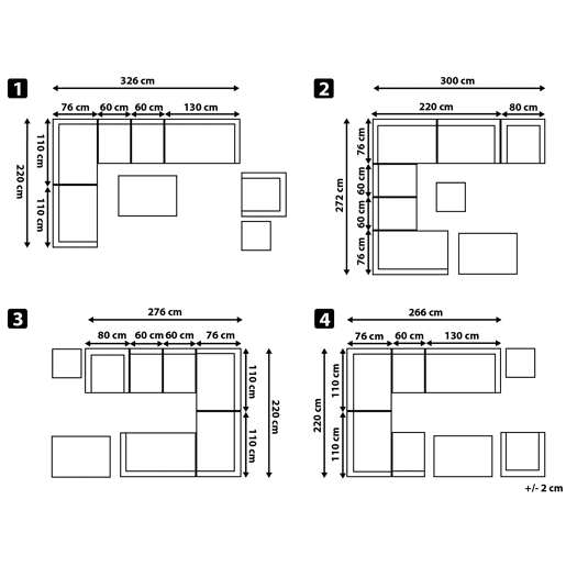 Conjunto de jardim com mesa 8 lugares XXL à direita Cinzento