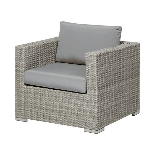 Conjunto de jardim com mesa 8 lugares XXL à direita Cinzento