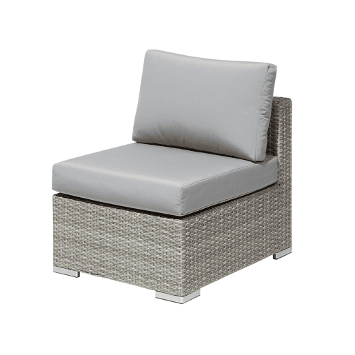 Conjunto de jardim com mesa 8 lugares XXL à direita Cinzento