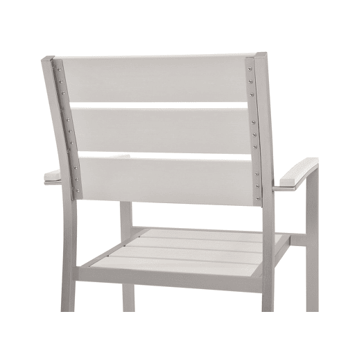 Conjunto de 6 cadeiras de jardim VERNIO Branco