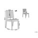 Beliani Silla de jardín FOSSANO Beliani Silla de jardín FOSSANO Blanco