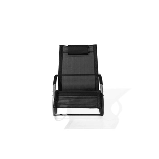 Espreguiçadeira de baloiço CARANO Metal Preto