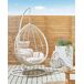 Beliani Sillón colgante FANO Beliani Sillón colgante FANO Blanco/ Beige