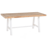 Mesa de refeição de jardim SCANIA 170 cm 80 cm Madeira de acácia Branco