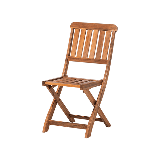 Conjunto de 2 cadeiras de jardim com almofadas CENTO Madeira de acácia Castanho