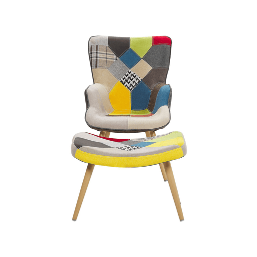 Poltrona com braços VEJLE Tecido Multicolor
