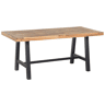 Mesa de refeição de jardim SCANIA 170 cm 80 cm Madeira de acácia Preto