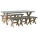Beliani Conjunto de comedor OLBIA Beliani Conjunto de comedor OLBIA Gris