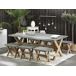 Beliani Conjunto de comedor OLBIA Beliani Conjunto de comedor OLBIA Gris
