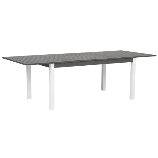 Mesa de refeição de jardim extensível PANCOLE 168248 cm 100 cm Metal Cinzento
