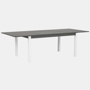 Mesa de refeição de jardim extensível PANCOLE 168248 cm 100 cm Metal Cinzento