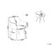 Beliani Silla de comedor JASMIN Beliani Silla de comedor JASMIN Beige