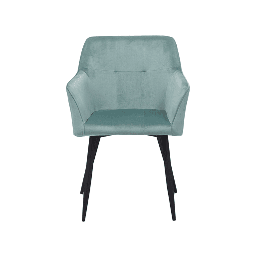 Conjunto de 2 cadeiras de jantar JASMIN Veludo Verde menta