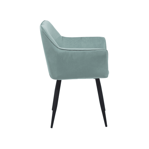 Conjunto de 2 cadeiras de jantar JASMIN Veludo Verde menta
