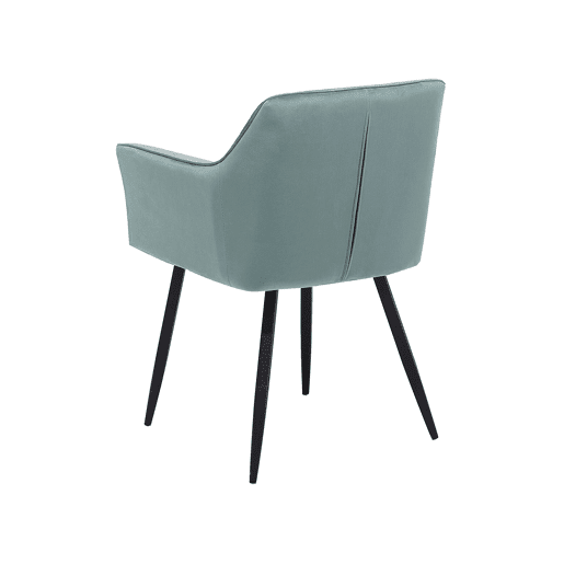 Conjunto de 2 cadeiras de jantar JASMIN Veludo Verde menta
