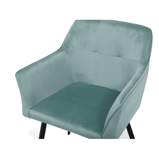 Conjunto de 2 cadeiras de jantar JASMIN Veludo Verde menta