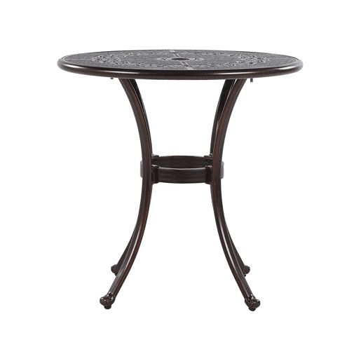 Mesa bistrô BOVINO 65 cm 65 cm Metal Castanho escuro