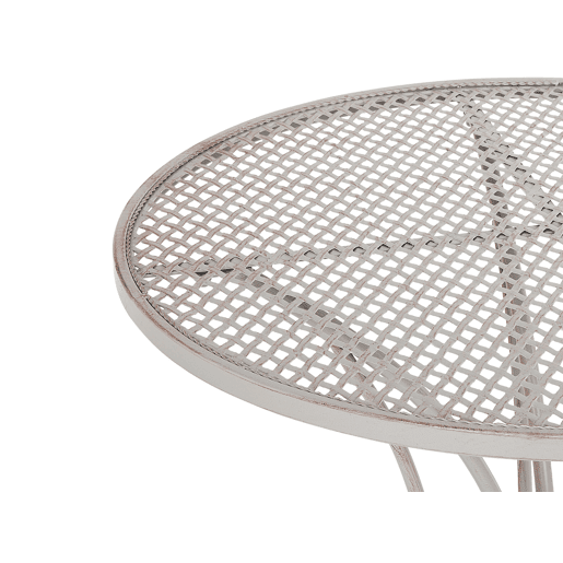 Mesa bistrô CILENTO 71 cm 71 cm Metal Cinzento Mesa bistrô CILENTO 71 cm 71 cm Metal Cinzento