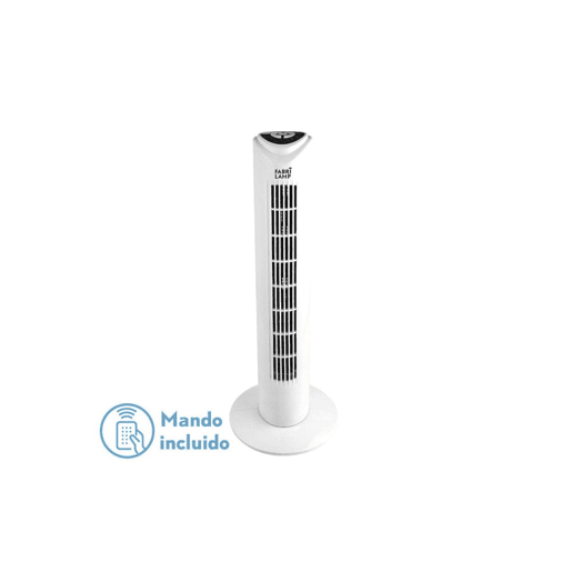 Ventoinha de chão em metal de cor branca série tuka 25cm
