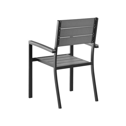 Conjunto de 4 cadeiras de jardim PRATO Cinzento Conjunto de 4 cadeiras de jardim PRATO Cinzento