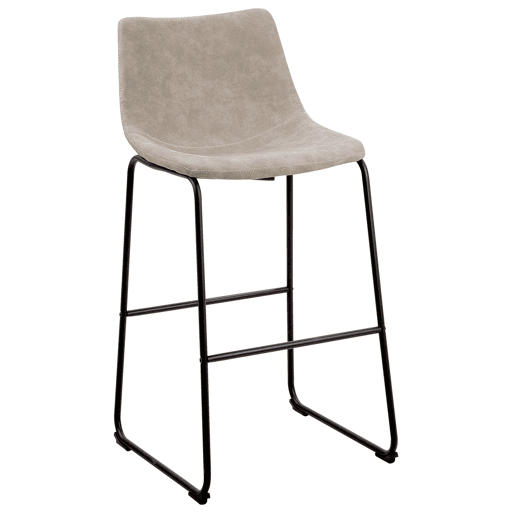 Conjunto de 2 bancos de bar FRANKS Creme Conjunto de 2 bancos de bar FRANKS Creme