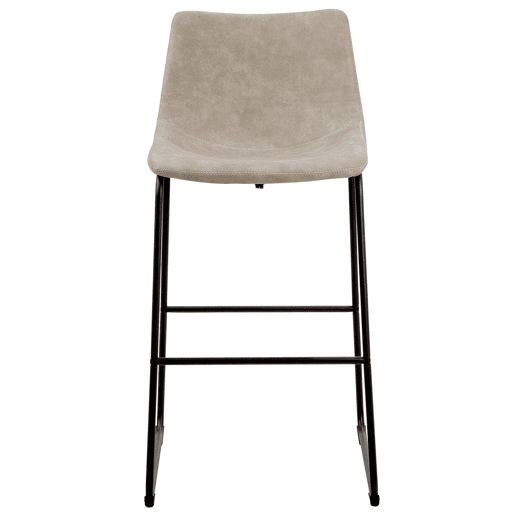 Conjunto de 2 bancos de bar FRANKS Creme Conjunto de 2 bancos de bar FRANKS Creme
