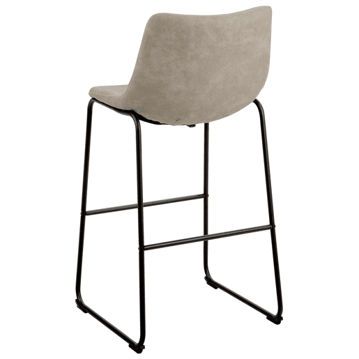 Conjunto de 2 bancos de bar FRANKS Creme Conjunto de 2 bancos de bar FRANKS Creme