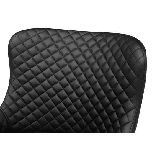 Conjunto de 2 cadeiras de jantar SOLANO Pele sintética Preto